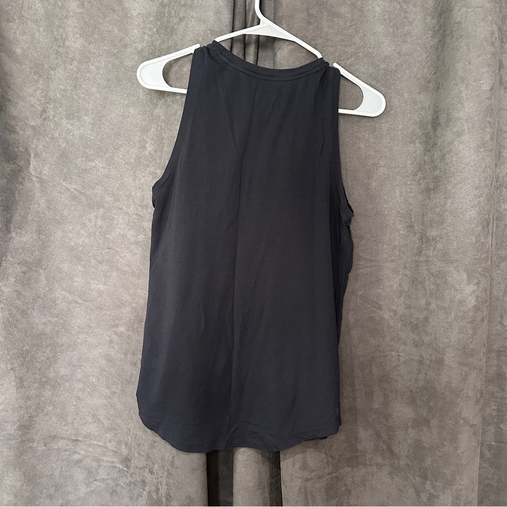 Peloton Racerback Supima Cotton Modal Logo Tank Athleisure Activewear S Black - Picture 9 of 10